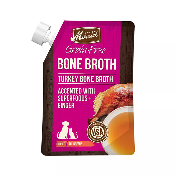 Merrick® Bone Broth Adult Wet Dog Food Topper - Grain Free, Turkey Bone Broth