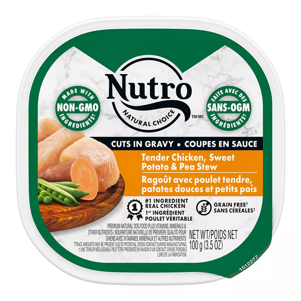 Nutro Natural Choice Adult Wet Dog Food Grain Free Tender Chicken, Sweet Potato & Pea Stew Recipe
