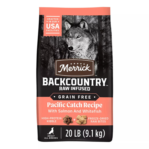 Merrick® Backcountry® Raw Infused Pacific Catch Adult Dry Dog Food - Grain Free, Salmon & Whitefish