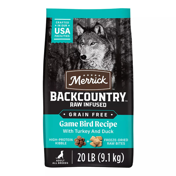 Merrick® Backcountry® Raw Infused Game Bird Adult Dry Dog Food - Grain Free, Turkey & Duck
