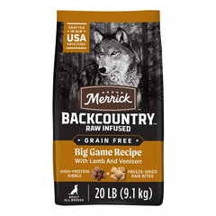 Merrick® Backcountry® Raw Infused Big Game Adult Dry Dog Food - Grain Free, Lamb & Venison