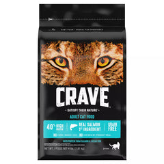 Crave™ High Protein Adult Dry Cat Food - Grain Free, Salmon & Ocean Whitefish