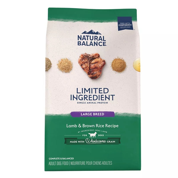 Natural Balance Limited Ingredient With-Grain Large Breed Adult Dry Dog Food - Lamb & Brown Rice