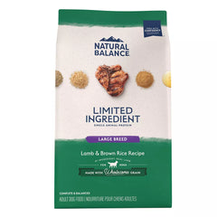 Natural Balance Limited Ingredient With-Grain Large Breed Adult Dry Dog Food - Lamb & Brown Rice