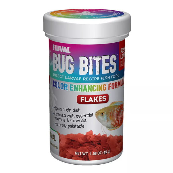 Fluval® Bug Bites Color Enhancing Flakes