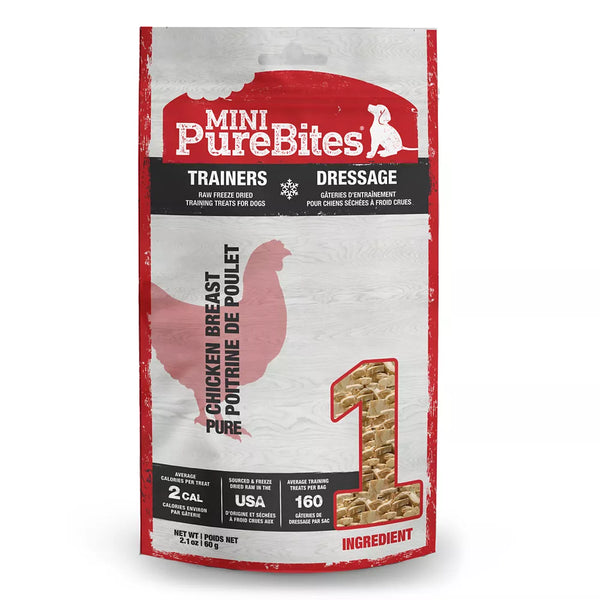 Mini-Purebites® Raw Freeze Dried Trainers Dog Treats - Chicken Breast