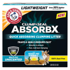 Arm & Hammer AbsorbX Lightweight Clumping Unscented Cat Litter