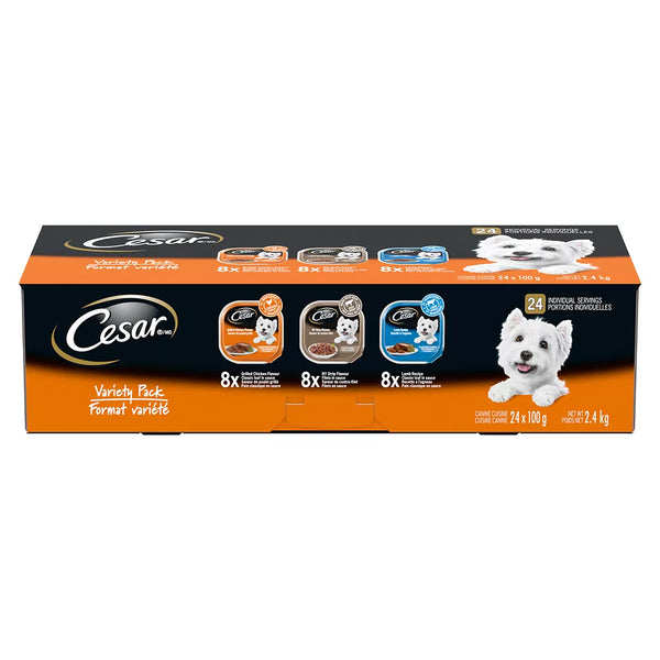 Cesar® Classic Loaf In Sauce Variety Pack Dog Food - 24 ct