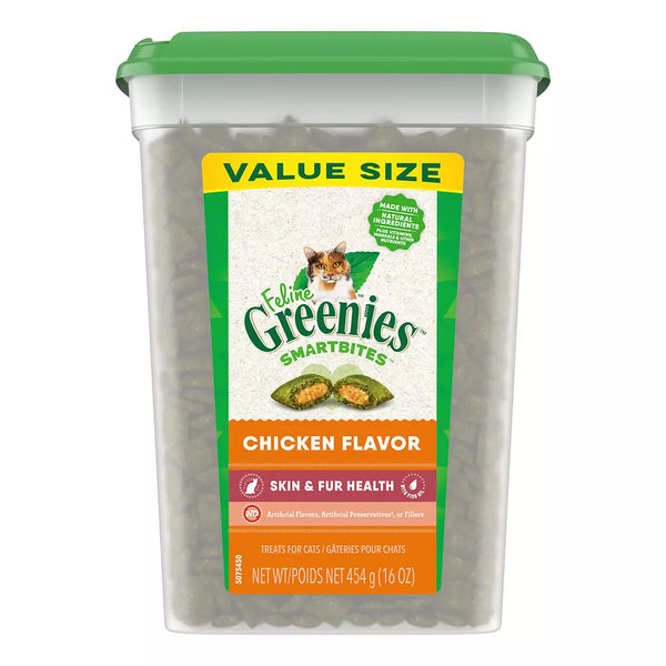 Greenies™ Feline Greenies SmartBites Skin and Fur Health Adult Cat Treats - Chicken