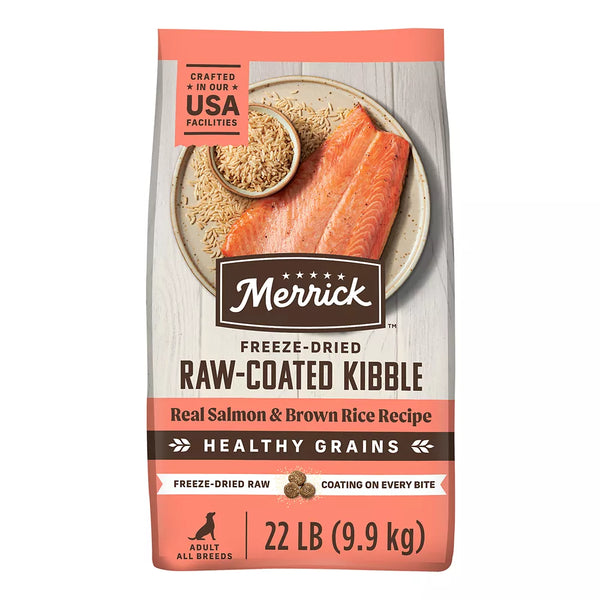 Merrick® Healthy Grains Raw-Coated Kibble Adult Dry Dog Food - Real Salmon & Brown Rice