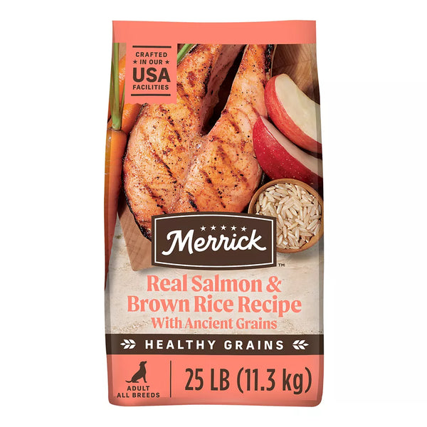 Merrick® Healthy Grains® Adult Dry Dog Food - Real Salmon & Brown Rice with Ancient Grains