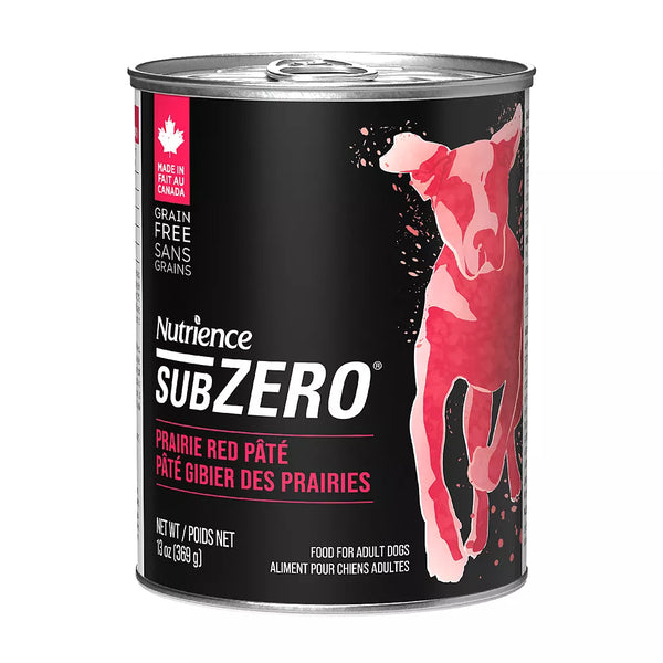 Nutreince SubZero Wet Dog Food - Prairie Red, Beef Pâté, Grain Free, 13 oz