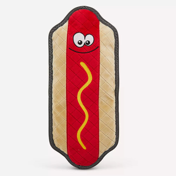 Joyhound® Rip Roarin' Tough Hot Dog Dog Toy - Tough Plush