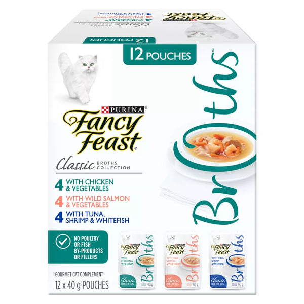 Fancy Feast® Classic Broths Wet Cat Complement Variety Pack