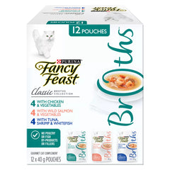 Fancy Feast® Classic Broths Wet Cat Complement Variety Pack