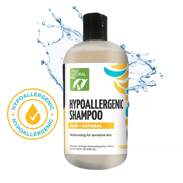 Only Natural Pet® Hypoallergenic Shampoo for Dogs - Sensitive Skin - Aloe + Oatmeal - 16.9 Fl Oz