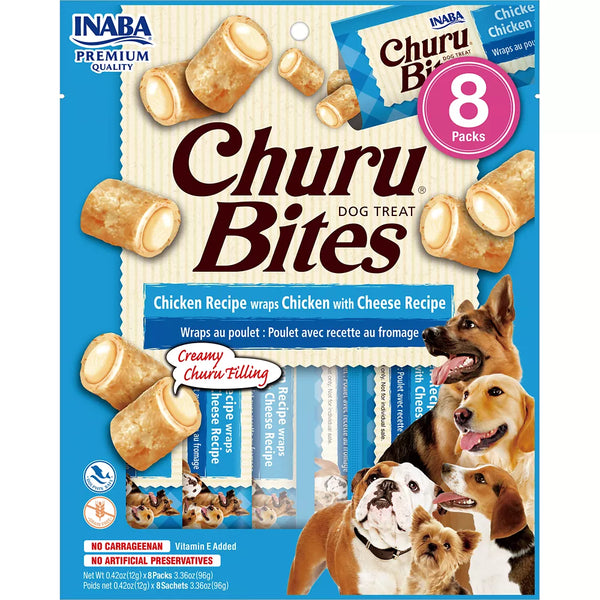 Inaba Churu Bites Dog Treats - Chicken & Cheese