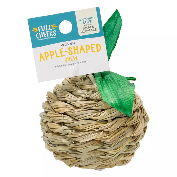 Full Cheeks™ Small Pet Woven Apple Shaped Chew