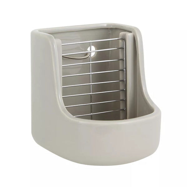 Full Cheeks™ Small Pet Ceramic Hay & Pellet Feeder