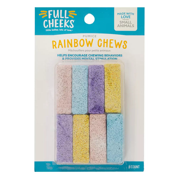 Full Cheeks™ Small Pet Rainbow Pumice Chews