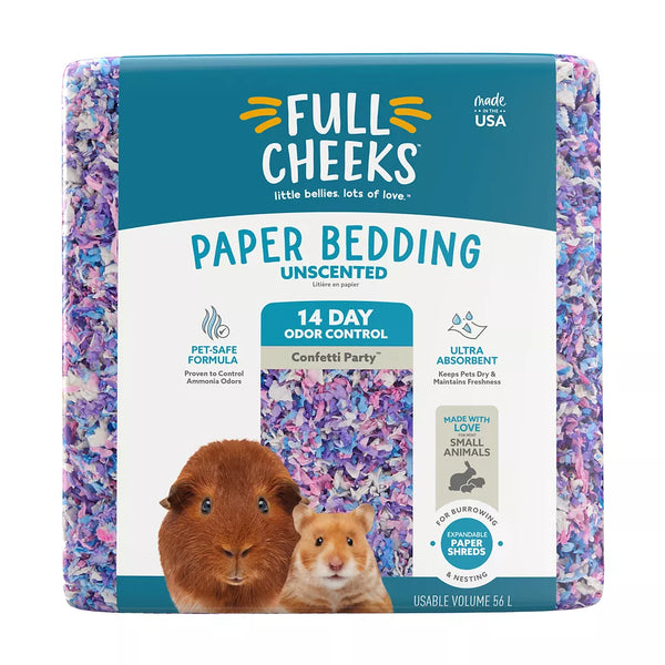 Full Cheeks™ Odor Control Small Pet Paper Bedding - Confetti Party