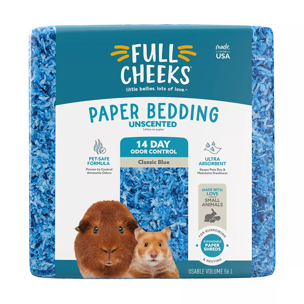 Full Cheeks™ Odor Control Small Pet Paper Bedding - Classic Blue