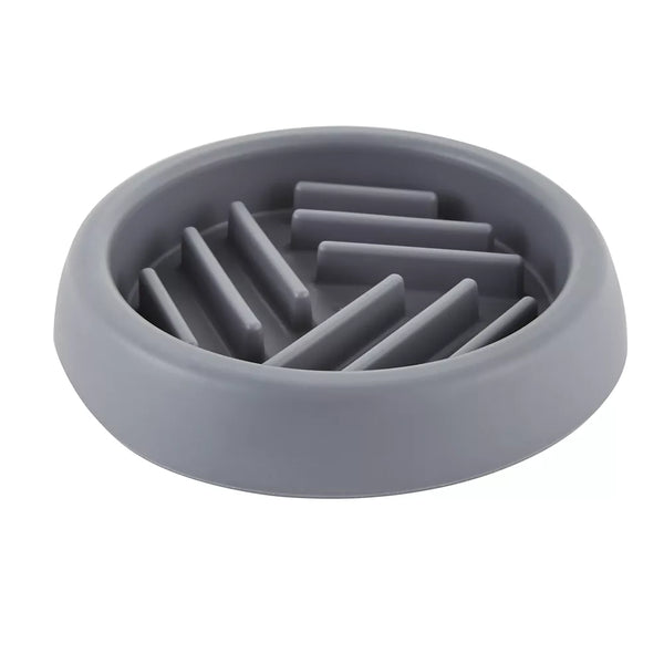 Top Paw® Grey Puzzle Slow Feeder Dog Bowl, 0.75-cup