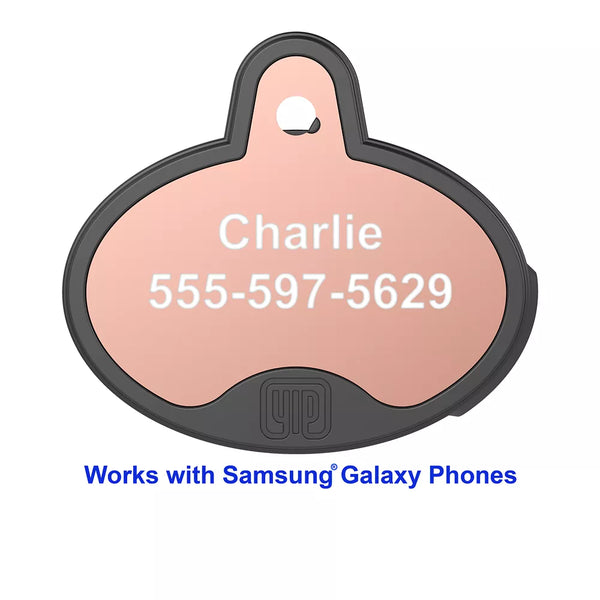 YIP Smart Tag Personalized ID Tag and Tracker - Works with Samsung Galaxy Smartphones