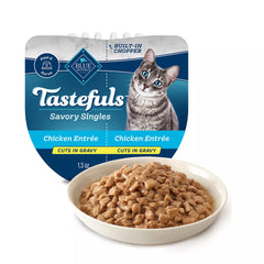 Blue Buffalo Tastefuls Spoonless Singles Adult Cat Wet Food - Natural, Cuts in Gravy, 2.6 Oz