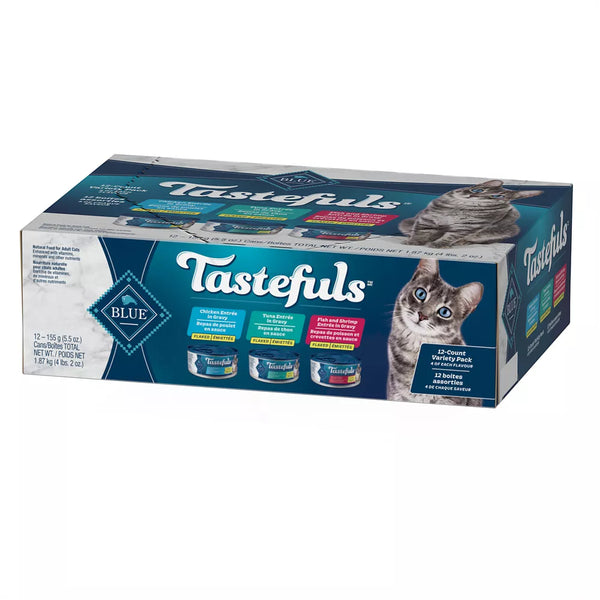 Blue Buffalo® Tastefuls™ Adult Cat Food Variety Pack - Natural, Tuna, Chicken, Fish & Shrimp
