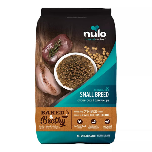 Nulo MedalSeries Baked & Brothy Small Breed All Life Stages Dry Dog Food - Chicken, Duck & Turkey