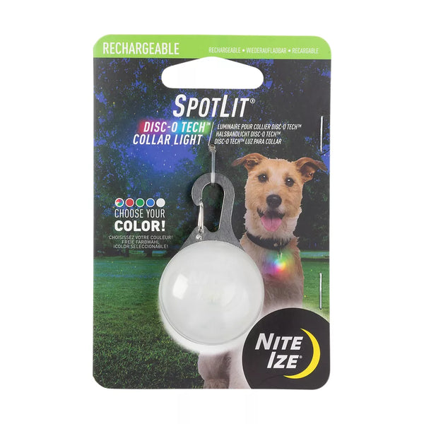 Nite Ize® Spotlit® Rechargeable Collar Light with Disc-O Tech™