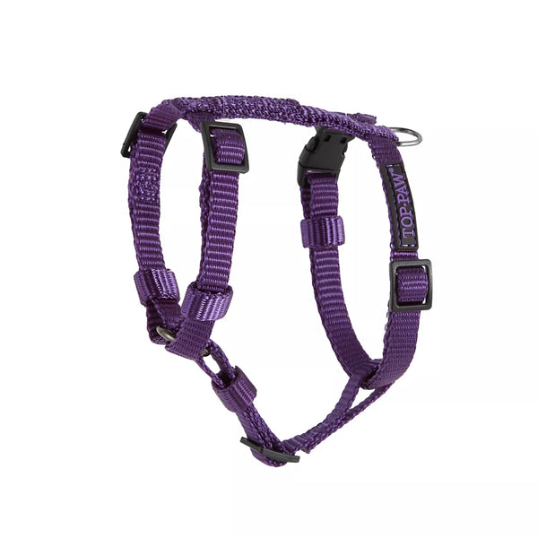 Top Paw® Gunmetal Purple or Black Dog Harness