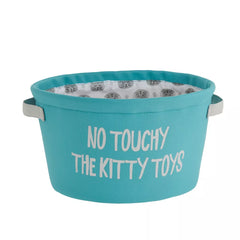 Whisker City® "No Touchy The Kitty Toys" Toy Basket