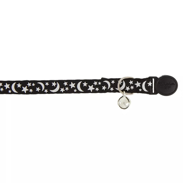 Whisker City® Moon & Stars Reflective Kitten & Cat Collar