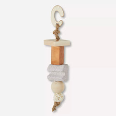 Nate & Jeremiah Multi Shape Wood & Pumice Hanging Small Pet Chew