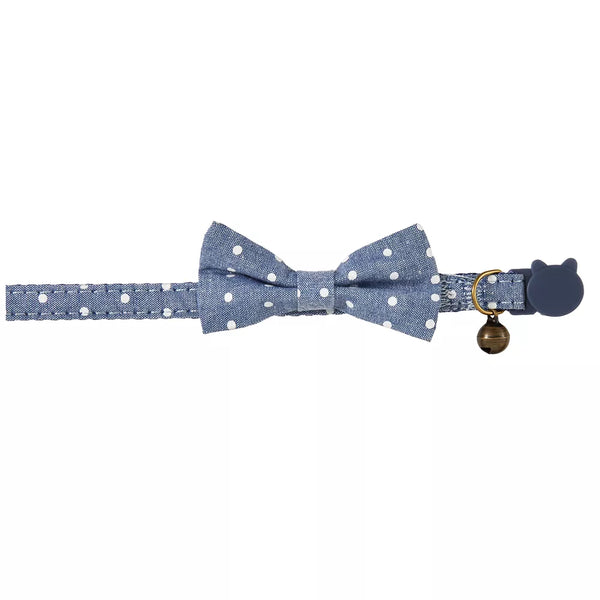 Whisker City® Blue Dots Bow Tie Easy Release Kitten & Cat Collar