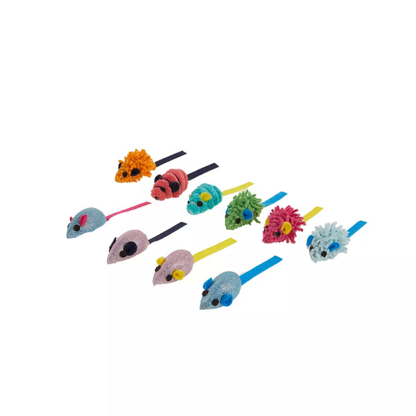 Whisker City® Plush Mice Cat Toy - 10 Pack