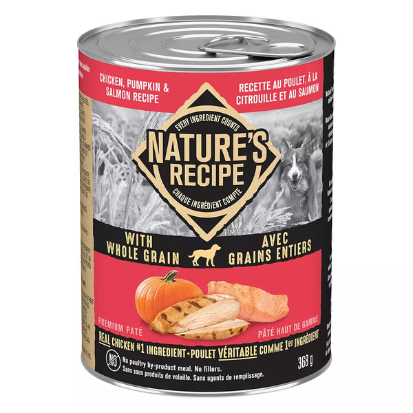 Nature's Recipe Premium Pate Adult Dog Wet Food - Whole Grain
