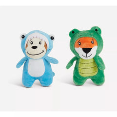 Joyhound® Crazy Comfy Plush Crocodile & Monkey Dog Toy - 2 Pack, Squeaker