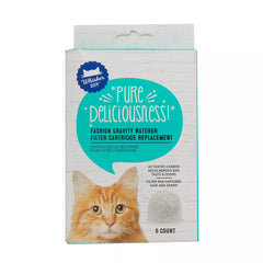 Whisker City® Fashion Gravity Cat Waterer Filter Cartridge Replacement - 6 Pack