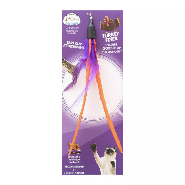 Cat Lures Turkey Flyer Attachment Cat Toy