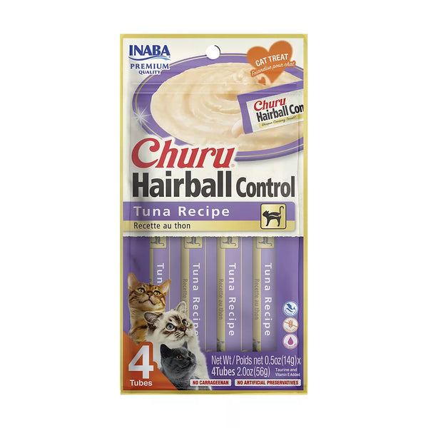 Inaba Churu Lickable Cat Treat Hairball Control - Tuna