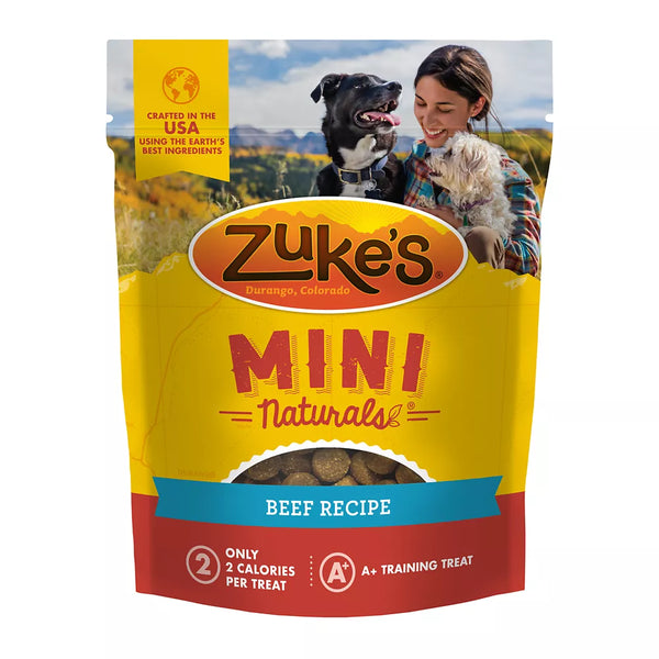 Zuke's Mini Naturals All Life Stage Soft Dog Treats - Beef