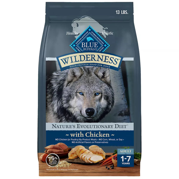 Blue Buffalo Wilderness Nature's Evolutionary Diet Adult Dry Dog Food - Chicken