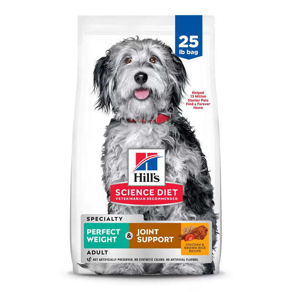 Hill's Science Diet Perfect Weight & Joint Support Adult Dry Dog Food - Chicken & Brown Rice