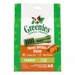 Greenies Teenie Natural Adult Dog Dental Treats - Sweet Potato