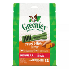 Greenies Regular Natural Adult Dog Dental Treats - Sweet Potato