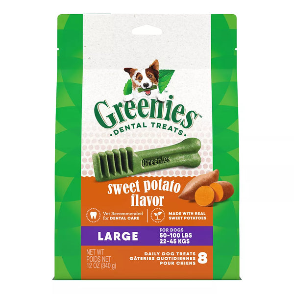Greenies Large Natural Adult Dog Dental Treats - Sweet Potato