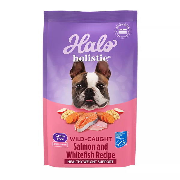 Halo Holistic Dry Dog Food - Wild-caught Salmon & Whitefish, Digestive Care